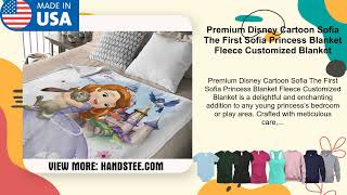 Premium Disney Cartoon Sofia The First Sofia Princess Blanket Fleece Customized Blanket