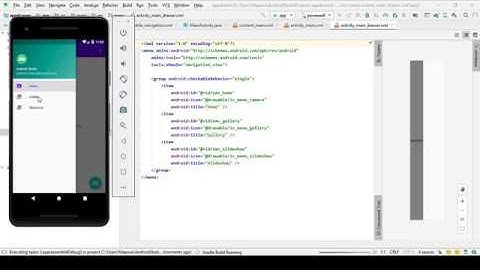 How to create a Navigation Drawer in Android studio 3.6