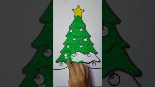 coloring christmas tree merry christmas#coloring #shortvideo #crayons #shorts #merrychristmas #tree
