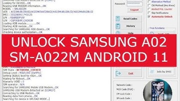 Unlock Samsung Galaxy A02 (SM-A022M con samkey android 11 Desbloqueo de Red /2022