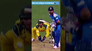 # 3rd odi ind vs aus unique movement🏏🎉