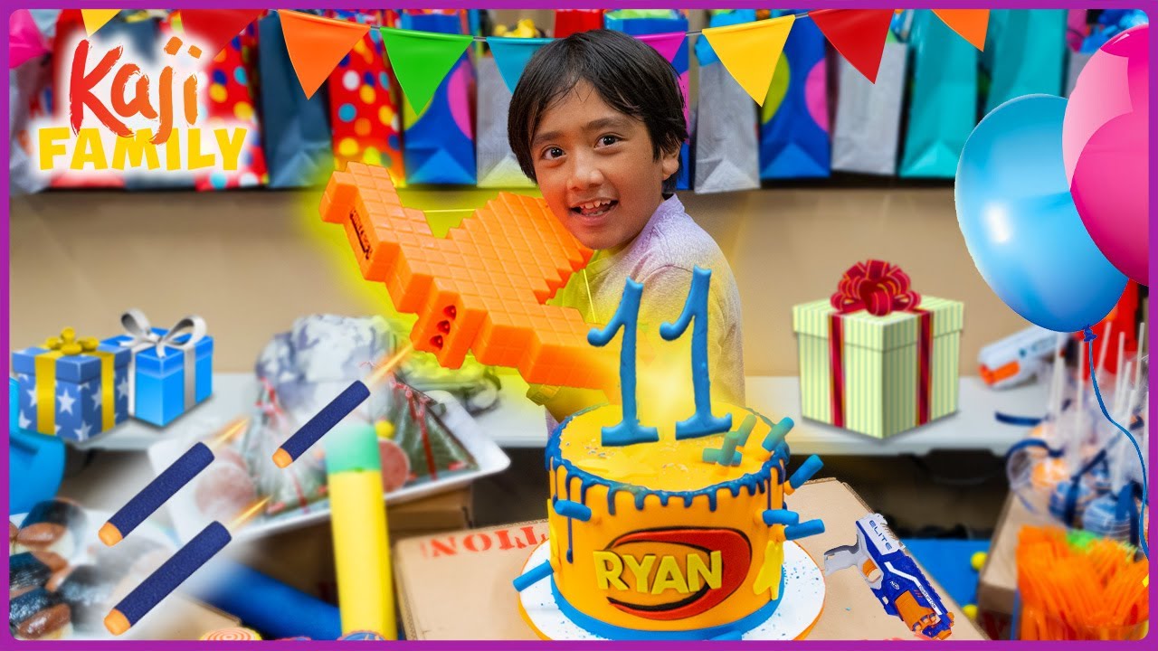 RYAN’S BIRTHDAY PARTY! Happy 11th Birthday Ryan! - YouTube