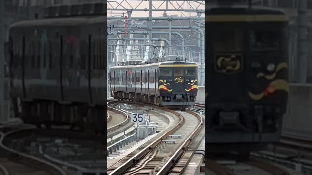 富山駅を行く413系