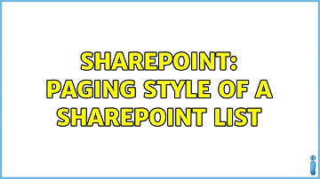 Sharepoint: Paging Style of a sharepoint list (2 Solutions!!)