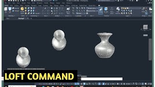 USING A LOFT COMMAND TO  REALIZE A  JUG IN AUTOCAD