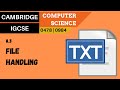 File Handling Operations in Python