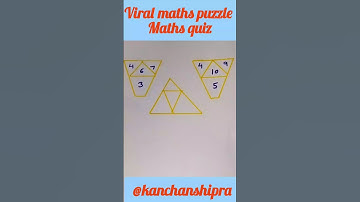 Maths quiz | maths puzzle #shorts #youtubeshorts #viral#trending #mathspuzzle #kanchanshipra#puzzle