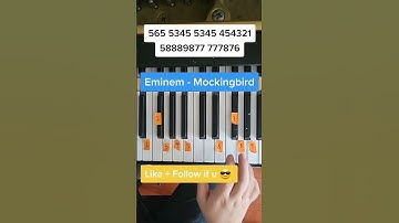 Mockingbird Eminem Easy Piano Tutorial