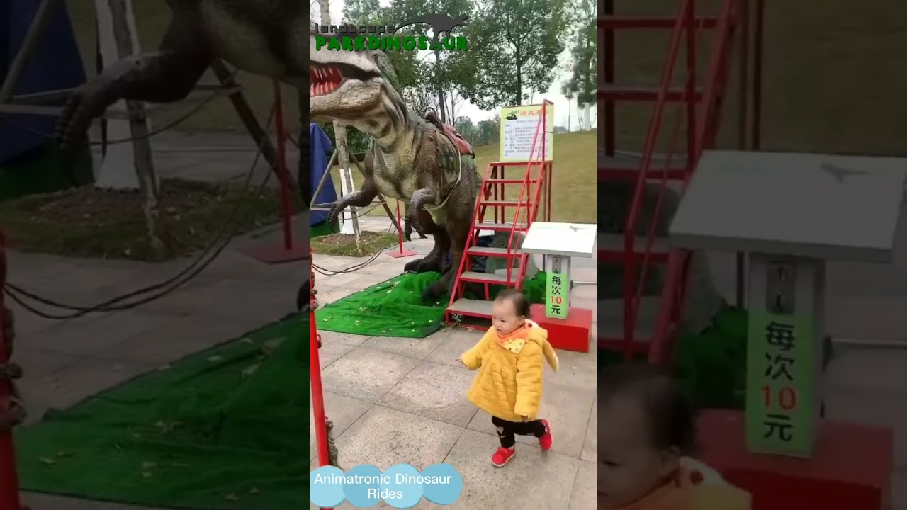 Animatronic dinosaur rides from china factory for sale 