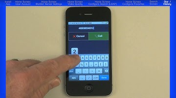 Mitel® BluStar™ for iPhone Client (German version) - Module 6 Dial & History