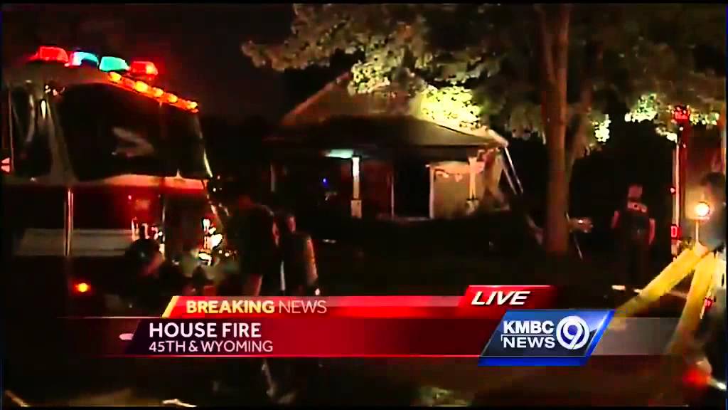 Late-night house fire sends KC man to hospital - YouTube