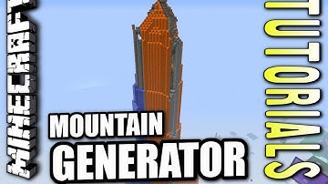 Minecraft PS4 - MOUNTAIN GENERATOR - How To - Tutorial ( PS3 / XBOX )