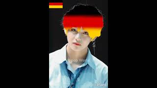 Germany flag colors edit on BTS V🇩🇪 #bts #v #on #flag #edit #shorts