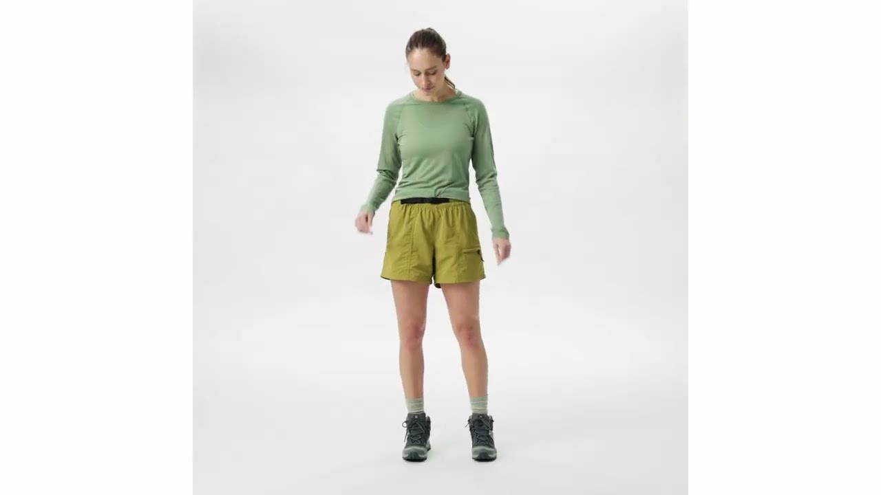 Preview of Mountain Hardwear Stryder Belted Shorts - Women's Video