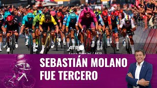 Sebastián Molano fue tercero en la etapa 9 del Giro de Italia