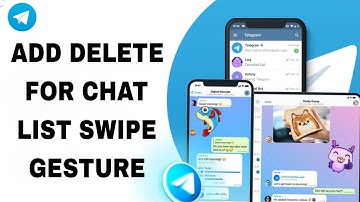 How To Add Delete For Chat List Swipe Gesture On Telegram App
