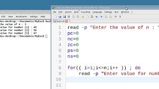 Celebrity III SEM BCA AIML SEP - OS Lab - B1  - Shell Script to accept  n integers and count +ves,-ves & zeros Wealth