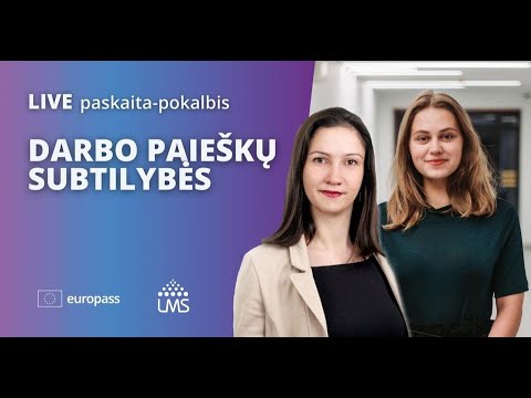 Darbo paieškų subtilybės: pokalbis su personalo specialiste Jevgenija  Ešvovičiūte