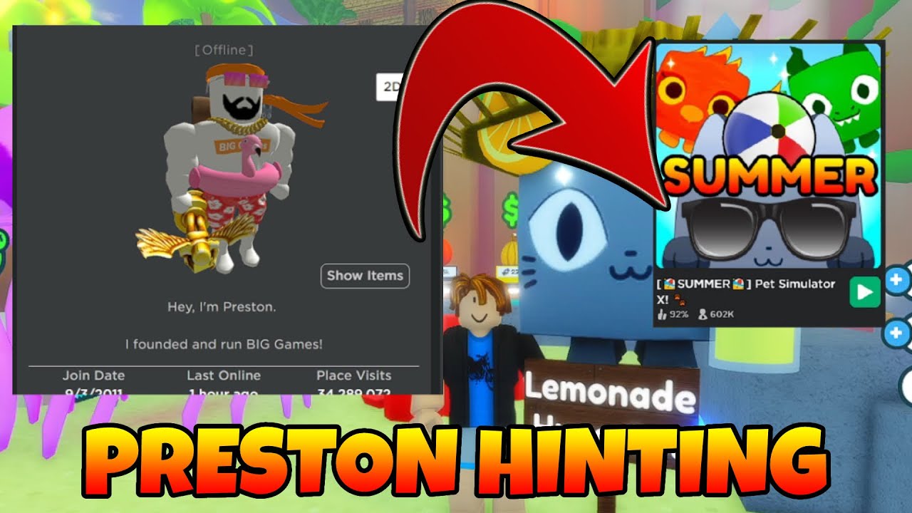 What Truly happend to Preston and Pet Simulator X NOT UPDATING 