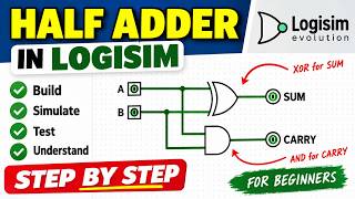 How to Build a Half Adder in Logisim