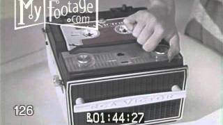 RCA Victor Prompter Tape Cartridge Tape Recorder TV Commercial