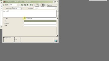 create database using winisis