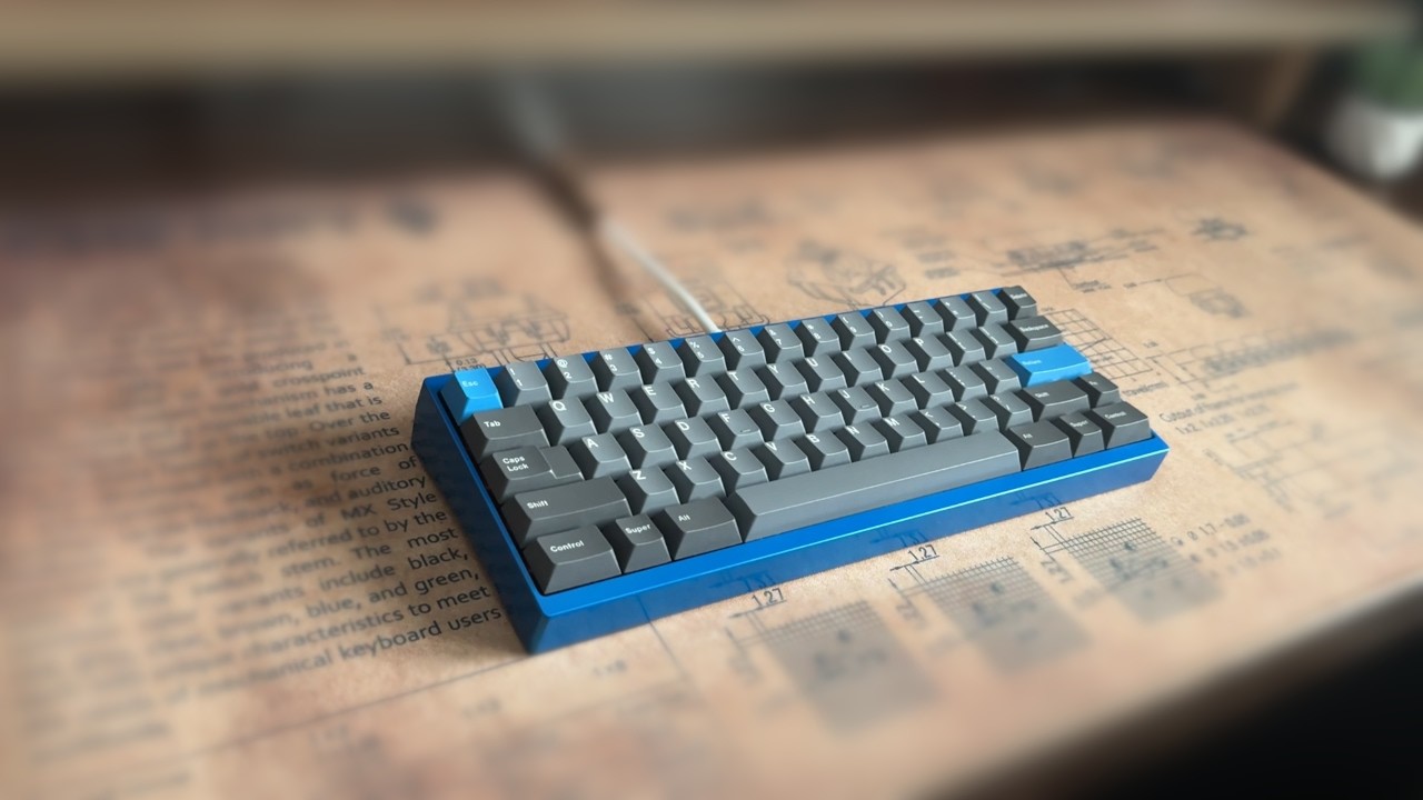 NRD Kaze Mini - Cherry MX Blacks on Aluminum Plate Typing Sounds (Retest)