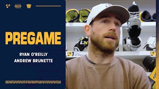 Ryan O’Reilly & Andrew Brunette Pregame: Nov. 6, 2025