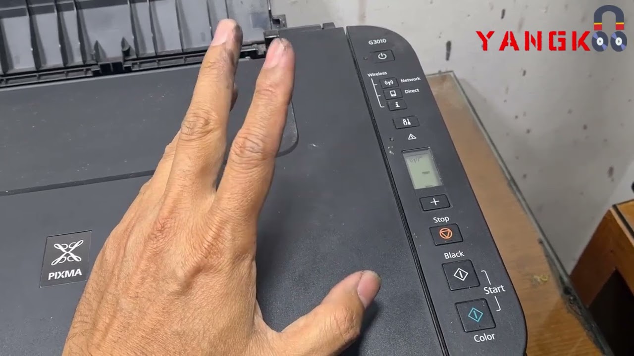 Power Cleaning Printer Canon G3010  Tanpa Komputer | Perbaiki Printer Canon G3010 Tinta Tidak Keluar