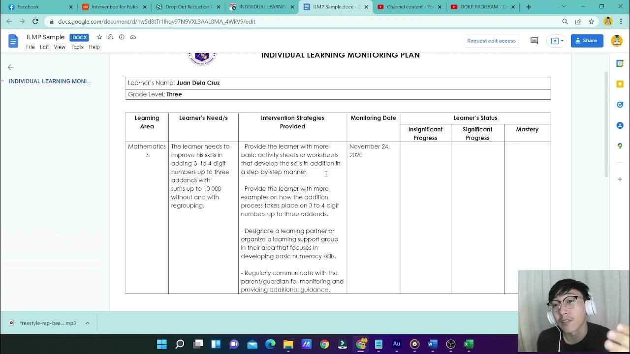 INDIVIDUAL LEARNING MONITORING PLAN (ILMP) BY DEPED EXPLAINED BY