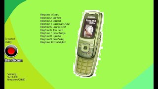 Samsung SGH-C300 Ringtones (2006) on MCP-MA7! | COMPLETE 10 RINGTONES! | BANDICAM!