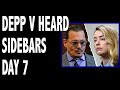 Depp v heard trial day 7 sidebars