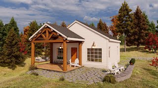 Tiny house tour - Small house  - 8x7 meters - 2 bedroom design