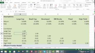 Full Portfolio VaR Excel File Tutorial Video 1 News