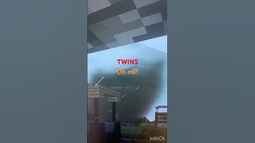 Twins in Minecraft tornado mod