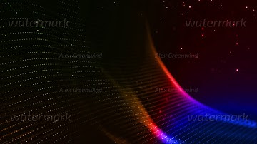 4k looped sci-fi background with bokeh and light effects. Glow gradient color particles form lines