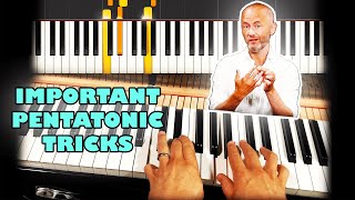 PENTATONIC TRICKS for JAZZ PIANO 🎹😃  | LESSON