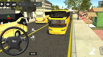 2024 Indonesia Bus Simulator Full Traffic Driving Hill Road Offroad Android New Gameplay |#653