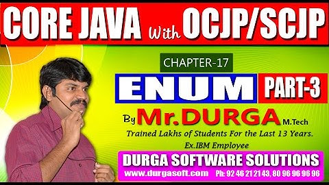 Core Java With OCJP/SCJP-ENUM-Part 3