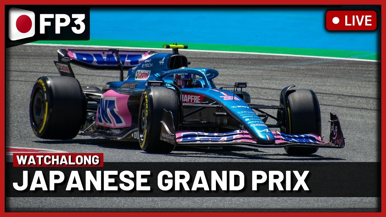 F1 Live - Japanese GP Free Practice 3 Watchalong Live timings + Commentary