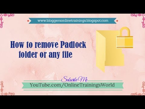 How to Remove Pad Lock from Any File | Unlock any file Totally Free