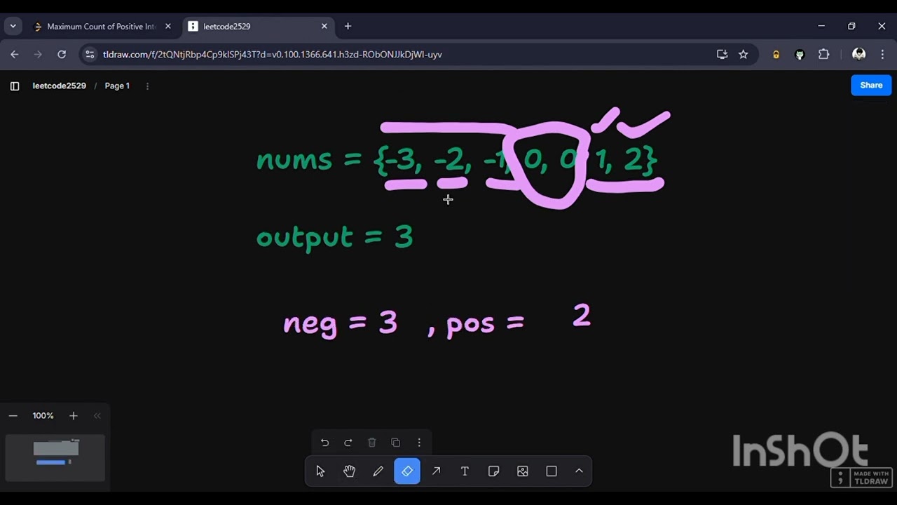 Leetcode 2529 || Maximum Count of positive and negative Integer