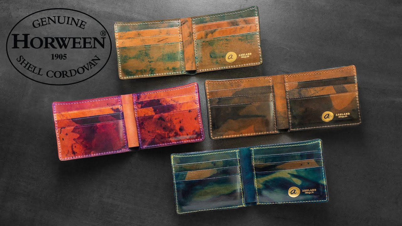 Ashland - Men's Handmade Leather Wallets - Horween Shell Cordovan