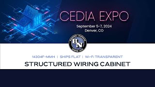 CEDIA Expo 2024:  The WiFi-Ready "folding" Structured Wiring Cabinet