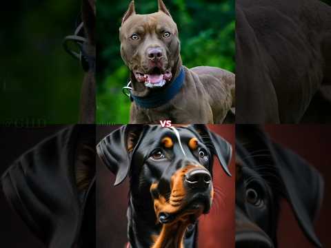 Pitbull Terrier Vs Doberman, Rottweiler, Cane Corso, Bull Terrier, Kangal (Better Fighter) #shorts