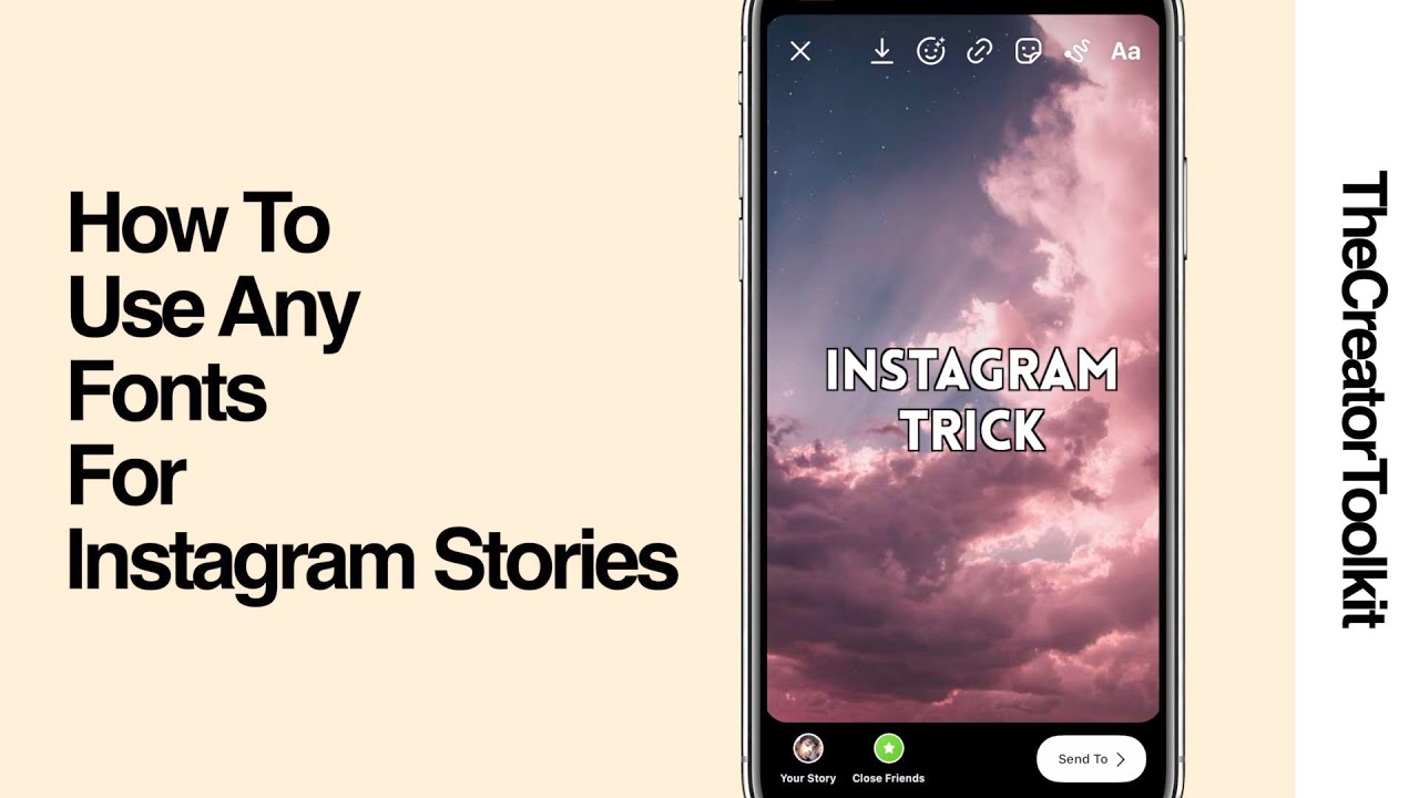 How To Use Your Own Fonts For Instagram Stories | Custom Fonts in IG ...