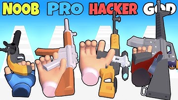 Weapon Craft Run Gameplay Walkthrough All Levels iOS,Android NOOB vs PRO vs HACKER vs GOD