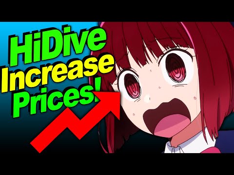 HiDive Sub Costs Increase! Preparation for Oshinoko 2nd Season?