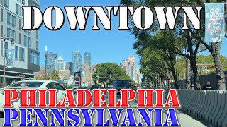 Philadelphia  Pennsylvania  4K Downtown Drive