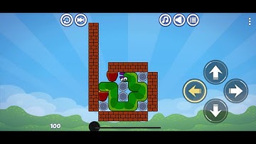 Apple Worm: Logic Puzzle. Level 100. Walkthrough.
